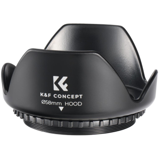 K&F Concept univerzální sluneční clona tulipán, 58mm