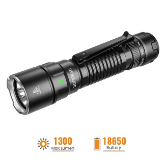 Kompaktní výkonná svítilna Sofirn SK1 6500K, 1300 lumenů, s akumulátorem