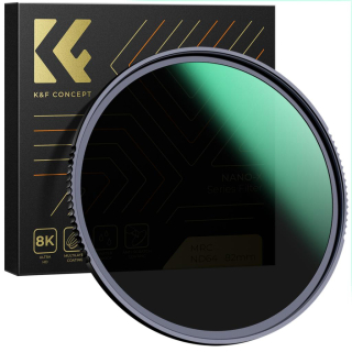 Neutrálně šedý filtr K&F Concept ND64 52mm