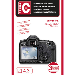Caruba ochranná folie na LCD displej 4,3", 3 kusy