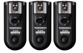 Přijímač/vysílač YONGNUO RF-603 pro Nikon pro bezdrátový set RF-603.set 3 kusy