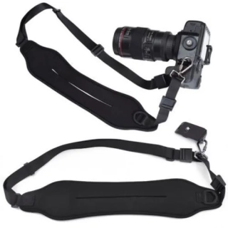 Univerzální černý popruh na fotoaparát Quick Strap