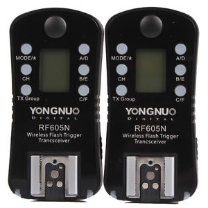 Přijímač a vysílač YONGNUO RF-605 pro Canon set 1+1