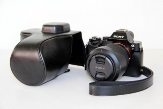 Kožené pouzdro pro SONY ALPHA A7 / A7R / A7S MARK II černé
