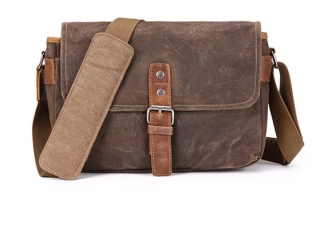 Stylová retro foto brašna Vagabund hnědá