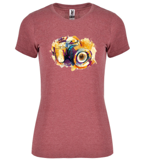 Dámské fotografické tričko PHOTOGRAPHER T-SHIRTS Limited v10 červené