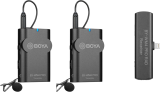 Bezdrátový mikrofon BY-WM4 PRO-K4 / 2.4G Wireless Microphone for iOS devices / 2 TX+1 RX