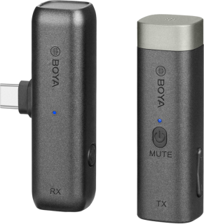 Bezdrátový mikrofonní systém BY-WM3U / 2.4G Mini Wireless Microphone / for Camera, Smartphone, Type-C devices