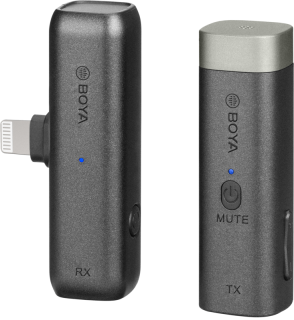 Bezdrátový mikrofonní systém BY-WM3D / 2.4G Mini Wireless Microphone / for Camera, Smartphone, iOS devices
