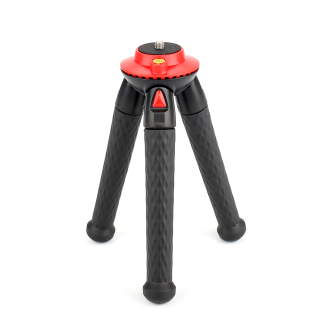 Flexibilní mini stativ pro fotoaparáty, kamery a telefony, Fotopro UFO MINI Black/Red Tripod with Phone & GoPro Mount