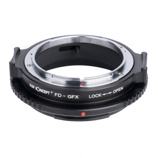 Redukce K&F Concept z objektivu Canon FD (FDn) na FUJI GFX