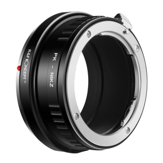 Redukce K&F Concept z objektivu Pentax K na Nikon Z