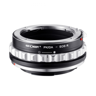 Redukce K&F Concept z objektivu Pentax (PK/DA) na CANON EOS R