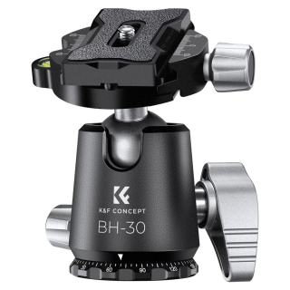 Precizně zpracovaná stativová hlava K&F Concept BH-30