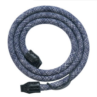 Prémiový provazový, kulatý retro foto popruh modrý s možností rychlého odepnutí 