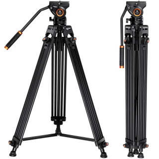 Bytelný videostativ s hydraulickou hlavou K&F Concept VA18+ VH081