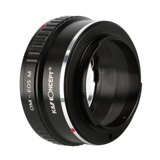 Redukce K&F Concept z objektivu Olympus OM na CANON EOS M