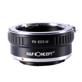 Redukce K&F Concept z objektivu Pentax K na CANON EOS M