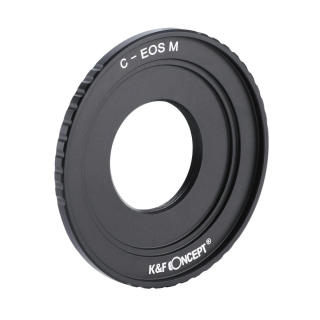 Redukce K&F Concept z objektivu C mount na CANON EOS M