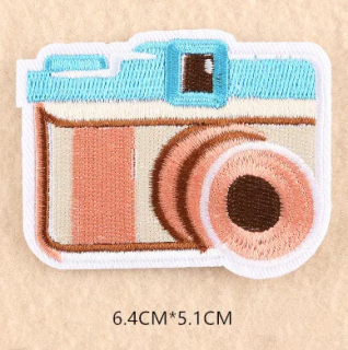 Fotografická nažehlovací nášivka fotoaparát v9