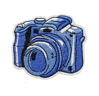 Fotografická nažehlovací nášivka fotoaparát v17