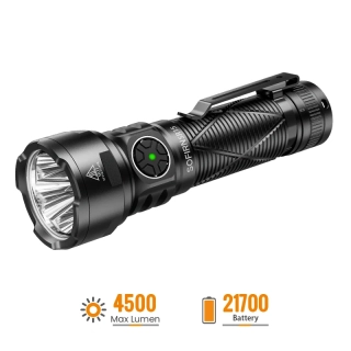 Svítilna Sofirn SR15, 4500 lumenů, funkce powerbanky, s akumulátorem