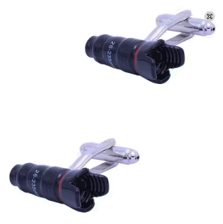 Manžetové knoflíčky pro fotografa, objektiv
