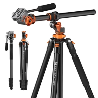 K&F Concept T254A7+FH-03 Profesionální video stativ s horizontálním ramenem 231 cm