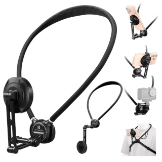 K&F Concept Magnetický držák na krk pro mobilní telefony 2v1