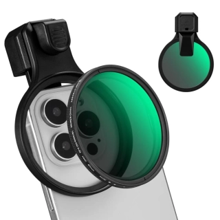 K&F Concept Variabilní ND filtr ND2-ND32 67mm s klipem pro mobilní telefony včetně odolného pouzdra