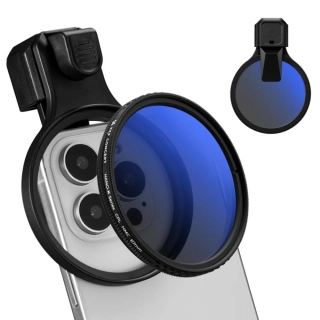 K&F Concept Polarizační CPL filtr 67mm s klipem pro mobilní telefony včetně odolného pouzdra