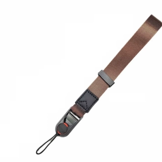 Univerzální řemínek na ruku pro fotoaparát a mobil s rychloupínáním, hnědý