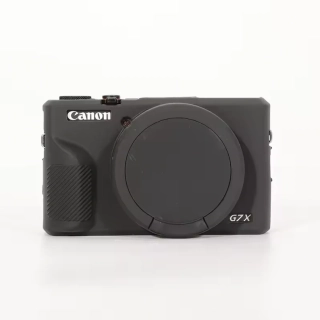 Ochranný silikonový kryt pro Canon PowerShot G7X Mark III, černý