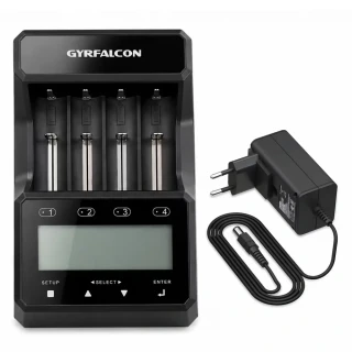Nabíječka a analyzátor baterií GyrFalcon S4000 Pro s LCD